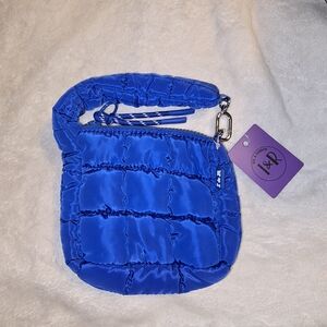 Royal Blue Iris Puff Cutie Mini Bag